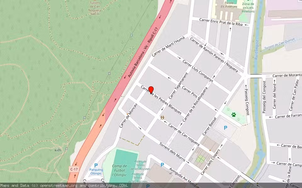 Mapa de Subasta Inmueble (Vivienda) en La Garriga, Barcelona