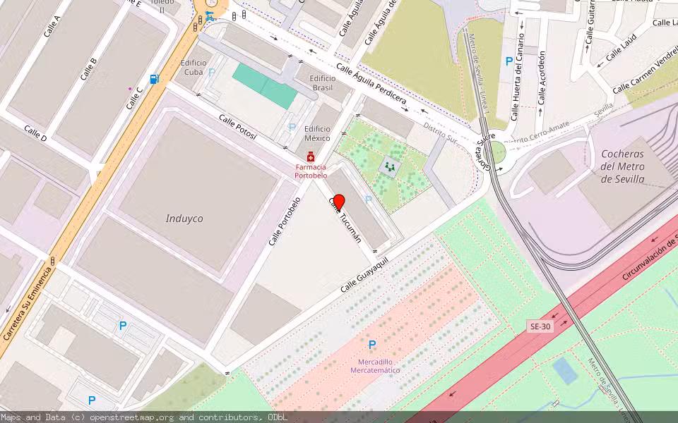 Mapa de Subasta Inmueble (Vivienda) en Sevilla