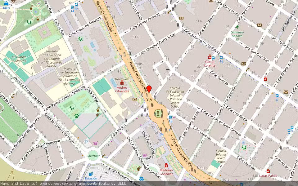 Mapa de Subasta Inmueble (Local comercial) en Albacete