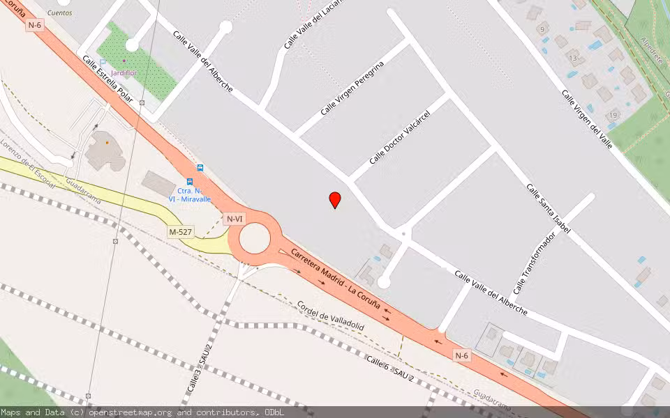 Mapa de Subasta Inmueble (Solar) en Guadarrama, Madrid
