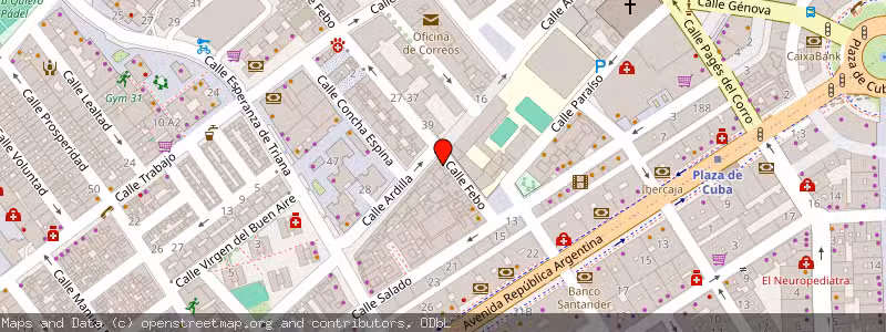 Mapa de Subasta de Inmueble (Local comercial) en Sevilla, Sevilla 