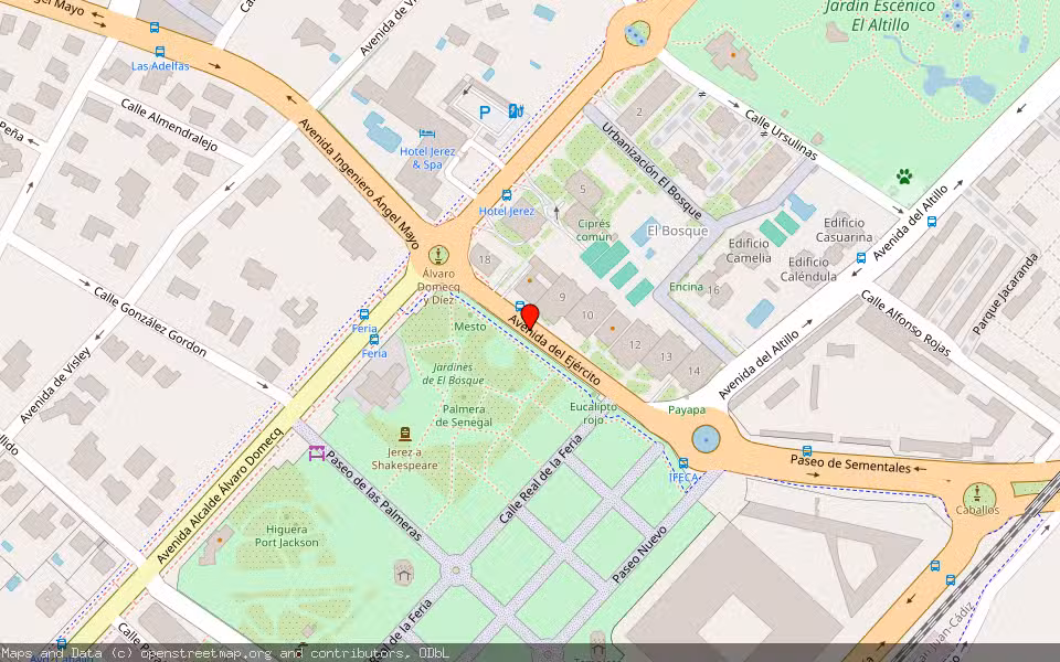 Mapa de Subasta Inmueble (Garaje) en Jerez De La Frontera, Cádiz