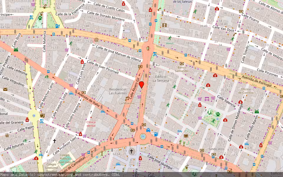Mapa de Subasta Inmueble (Vivienda) en Salamanca