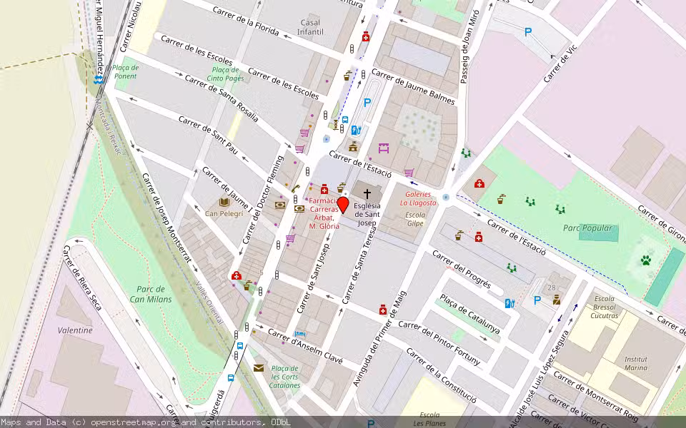 Mapa de Subasta Inmueble (Vivienda) en La Llagosta, Barcelona