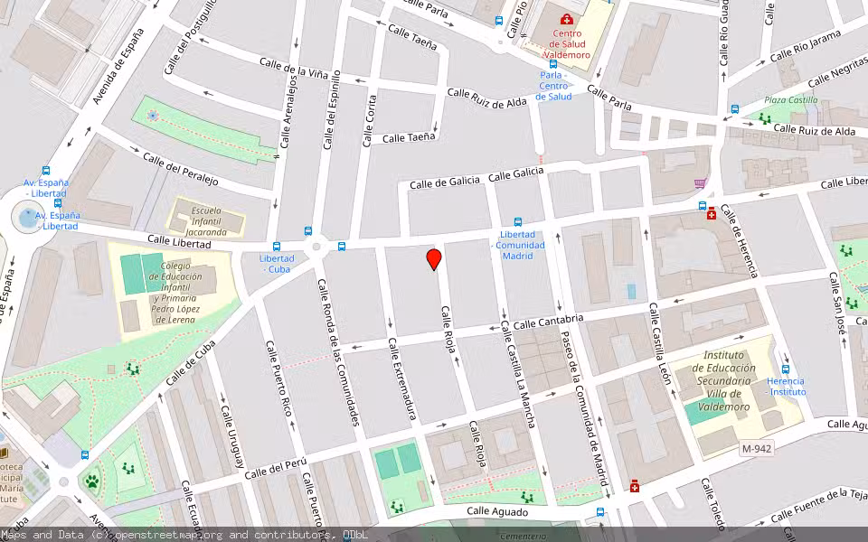 Mapa de Subasta Inmueble (Vivienda) en Valdemoro, Madrid