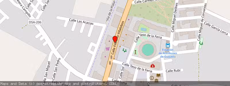 Mapa de Subasta de Inmueble (Local comercial) en Guijuelo, Salamanca 