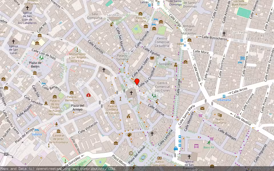 Mapa de Subasta Inmueble (Local comercial) en Jerez De La Frontera, Cádiz