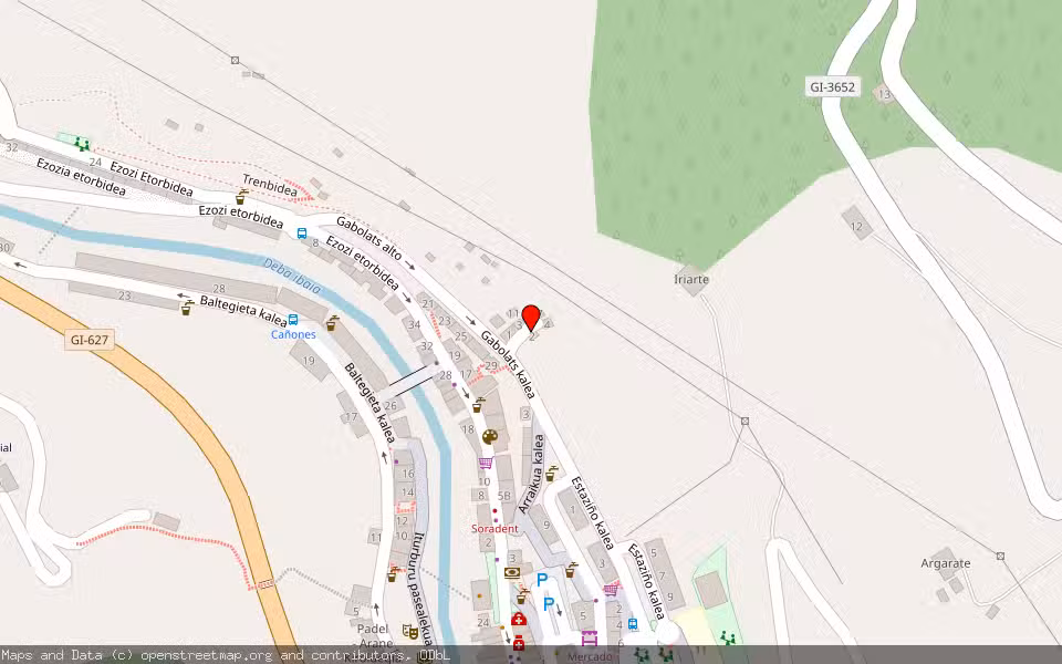 Mapa de Subasta Inmueble (Vivienda) en Soraluze, Gipuzkoa