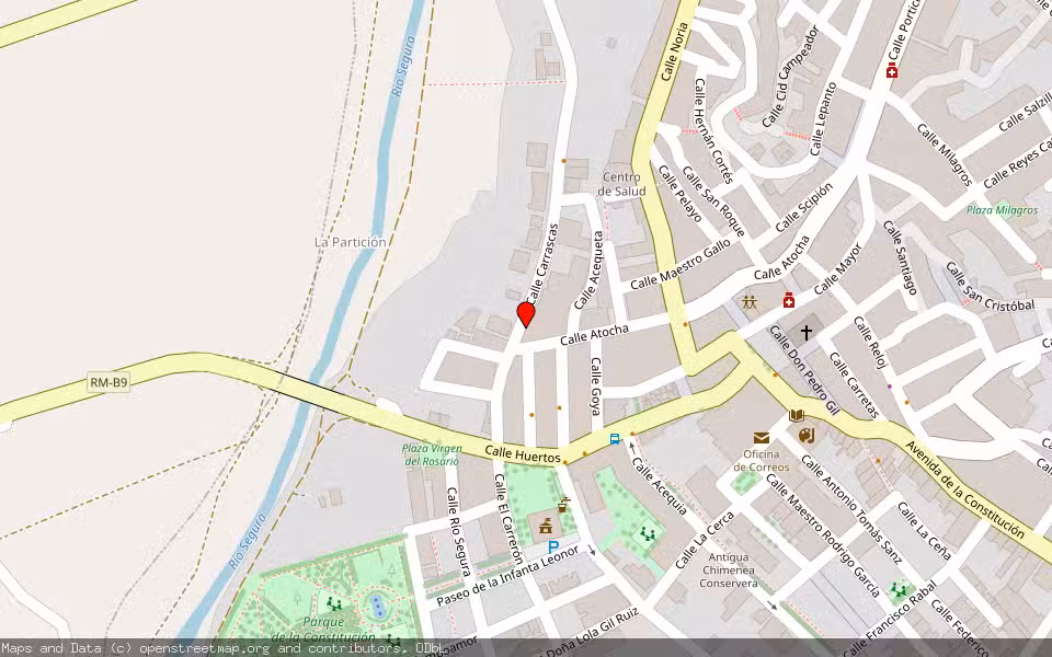Mapa de Subasta Inmueble (Garaje) en Lorquí, Murcia