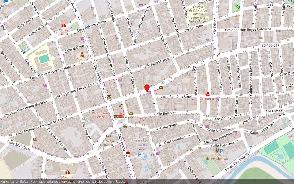 Mapa de Subasta Inmueble (Vivienda) en Huetor Tajar, Granada