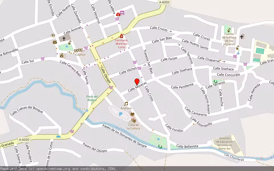 Mapa de Subasta Inmueble (Vivienda) en Valdepañas, Jaén