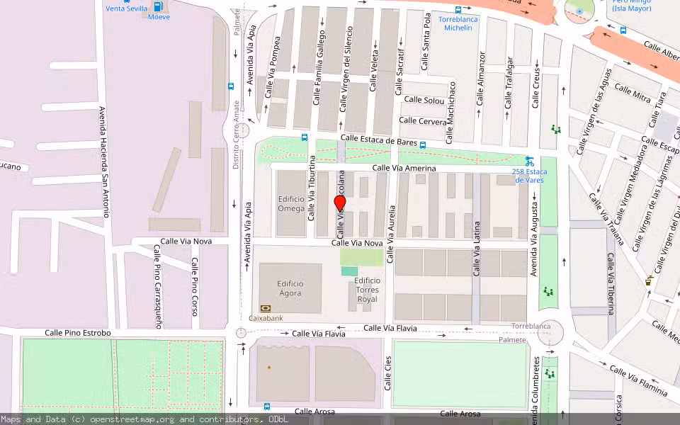 Mapa de Subasta Inmueble (Vivienda) en Sevilla