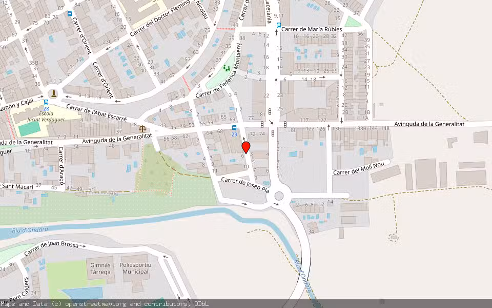 Mapa de Subasta Inmueble (Garaje) en Tarrega, Lleida
