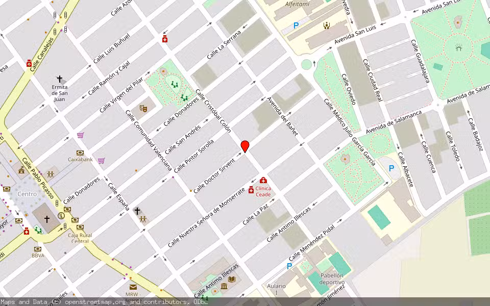 Mapa de Subasta Inmueble (Local comercial) en Almoradí, Alicante/Alacant