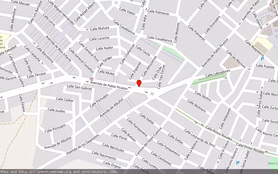 Mapa de Subasta Inmueble (Vivienda) en Roquetas De Mar, Almería