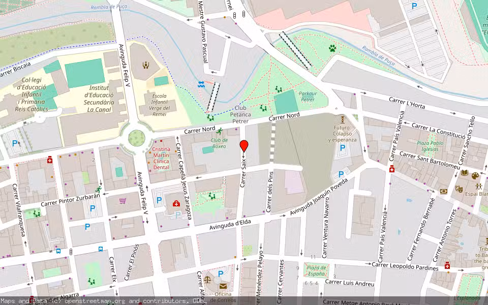 Mapa de Subasta Inmueble (Otros) en Petrer, Alicante/Alacant