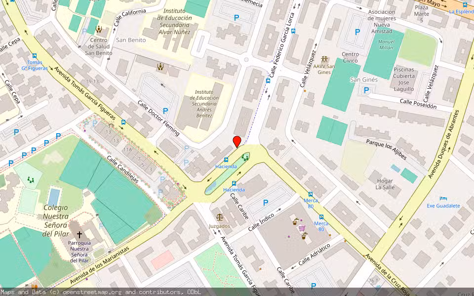 Mapa de Subasta Inmueble (Vivienda) en Jerez De La Frontera, Cádiz