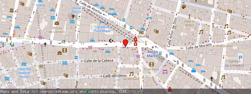 Mapa de Subasta de Inmueble (Vivienda) en Madrid, Madrid 
