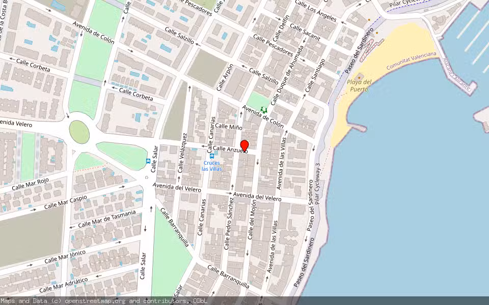 Mapa de Subasta Inmueble (Trastero) en Pilar De La Horadada, Alicante/Alacant