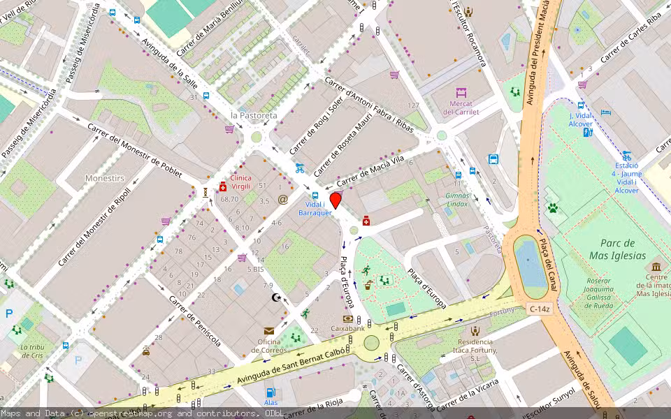Mapa de Subasta Inmueble (Vivienda) en Reus, Tarragona
