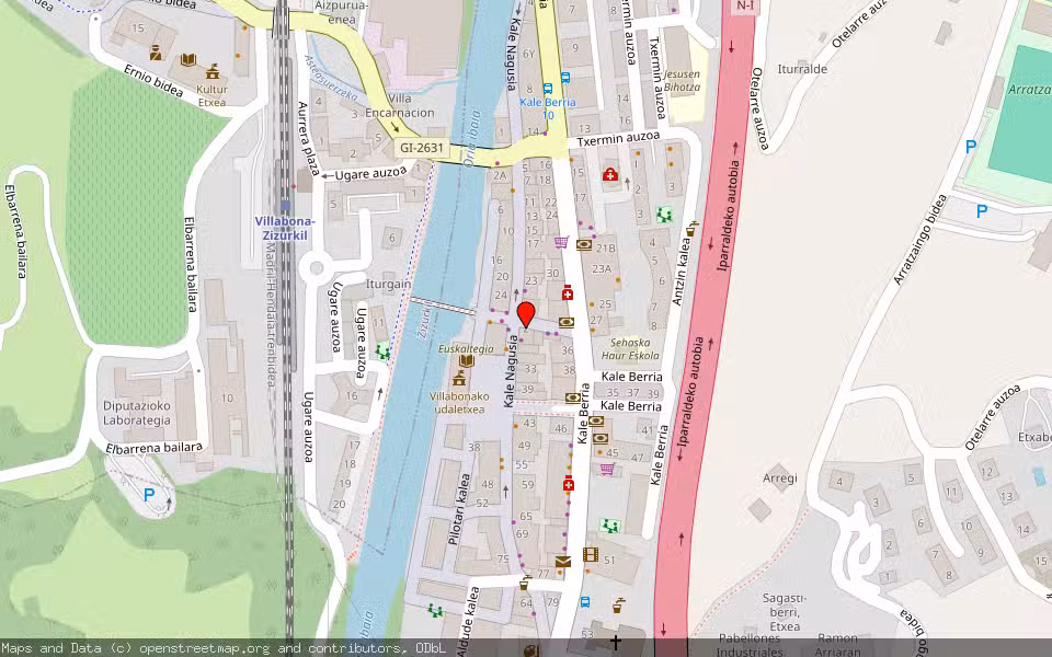Mapa de Subasta Inmueble (Vivienda) en Villabona, Gipuzkoa