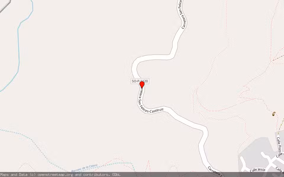 Mapa de Subasta Inmueble (Finca rústica) en San Felices, Soria