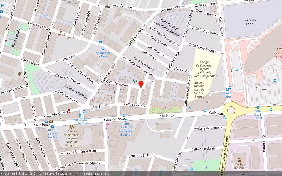 Mapa de Subasta Inmueble (Vivienda) en Parla, Madrid