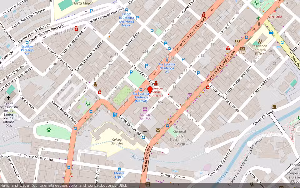 Mapa de Subasta Inmueble (Vivienda) en Alcoy, Alicante/Alacant