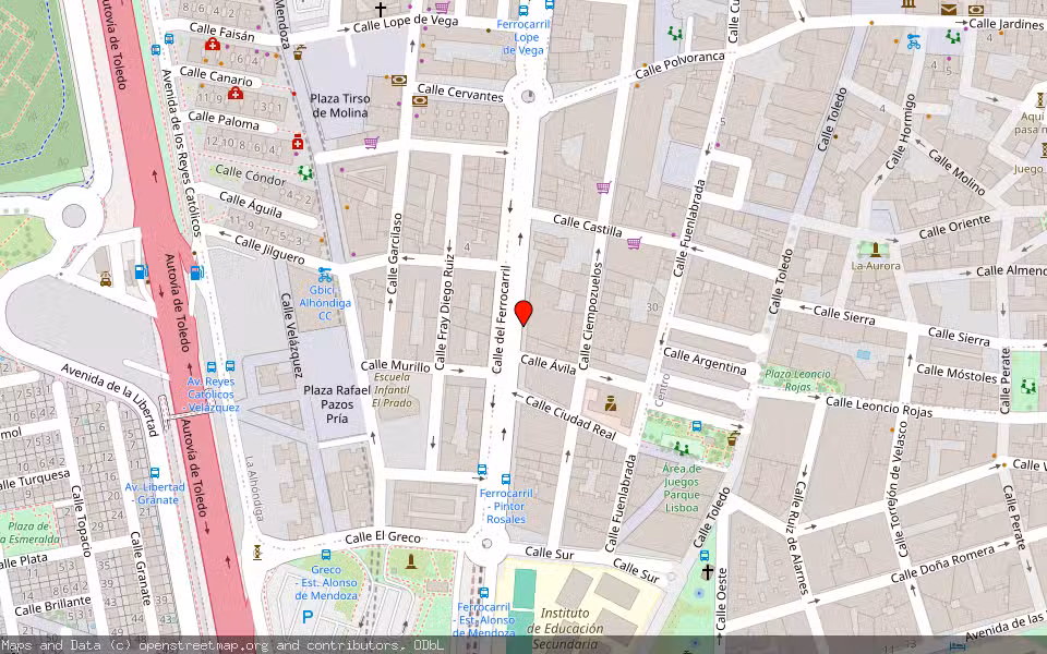 Mapa de Subasta Inmueble (Vivienda) en Getafe, Madrid