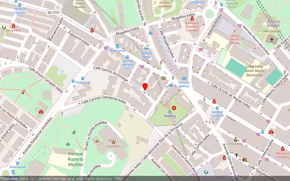 Mapa de Subasta Inmueble (Vivienda) en Portugalete, Bizkaia