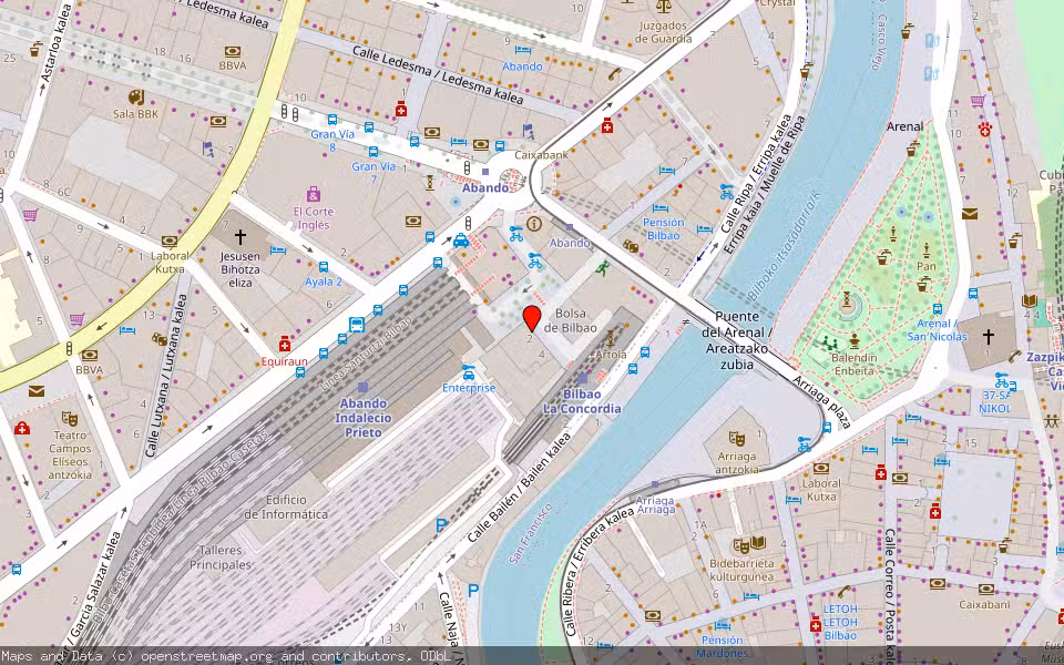 Mapa de Subasta Inmueble (Vivienda) en Bilbao, Bizkaia