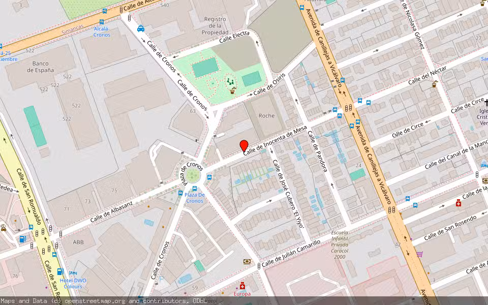 Mapa de Subasta Inmueble (Garaje) en Madrid