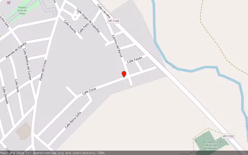 Mapa de Subasta Inmueble (Vivienda) en Mojados, Valladolid