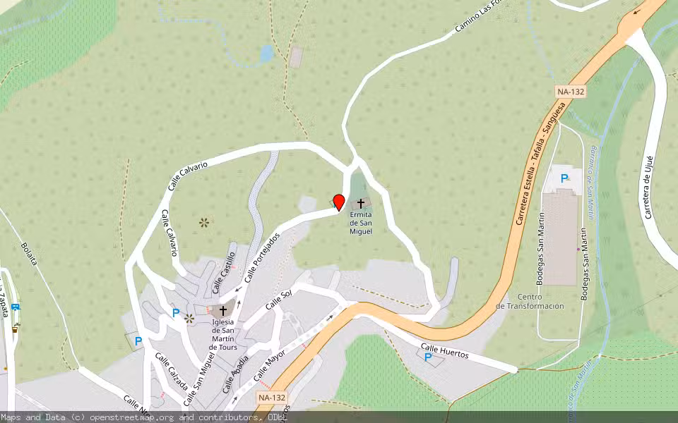 Mapa de Subasta Inmueble (Solar) en San Martín De Unx, Navarra