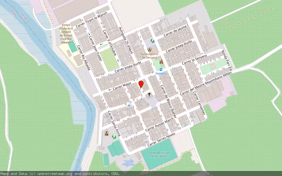 Mapa de Subasta Inmueble (Vivienda) en Senyera, Valencia/València