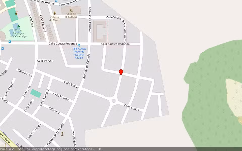 Mapa de Subasta Inmueble (Vivienda) en La Cisterniga, Valladolid