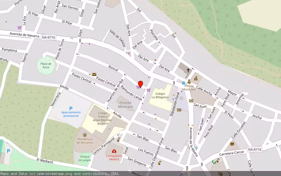 Mapa de Subasta Inmueble (Vivienda) en Lodosa, Navarra