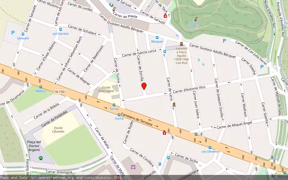 Mapa de Subasta Inmueble (Vivienda) en Sabadell, Barcelona