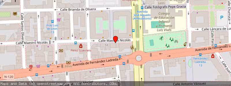 Mapa de Subasta de Inmueble (Garaje) en Leon, León 