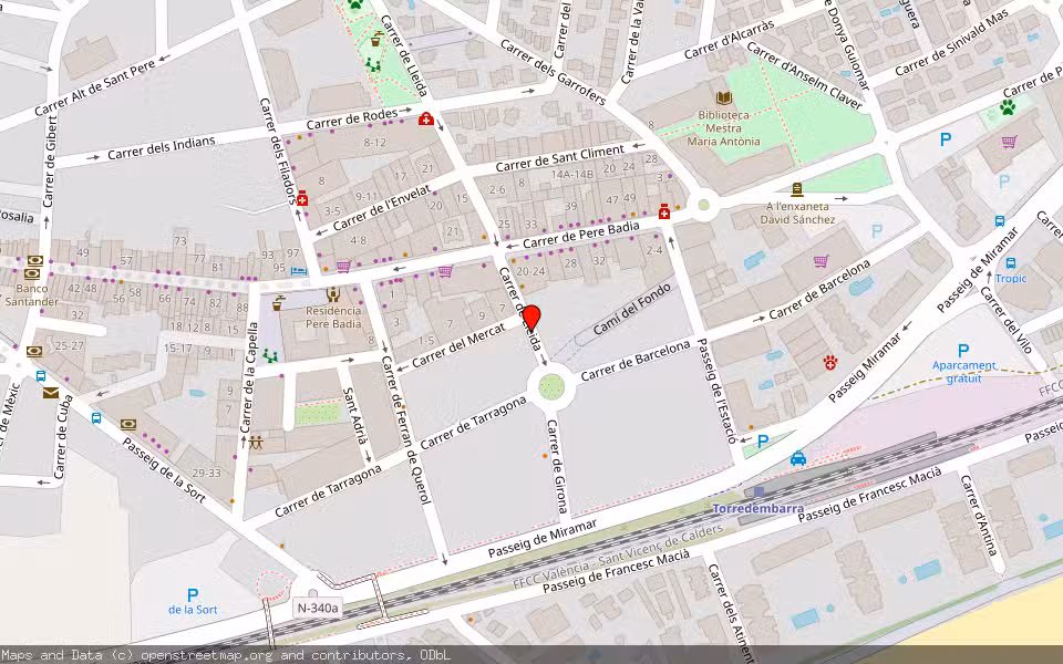 Mapa de Subasta Inmueble (Vivienda) en Torredembarra, Tarragona