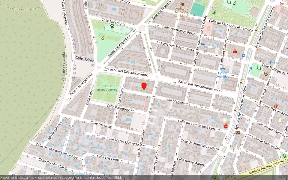 Mapa de Subasta Inmueble (Vivienda) en San Martin De La Vega, Madrid