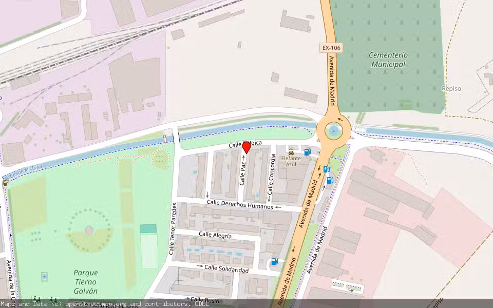 Mapa de Subasta Inmueble (Vivienda) en Don Benito, Badajoz
