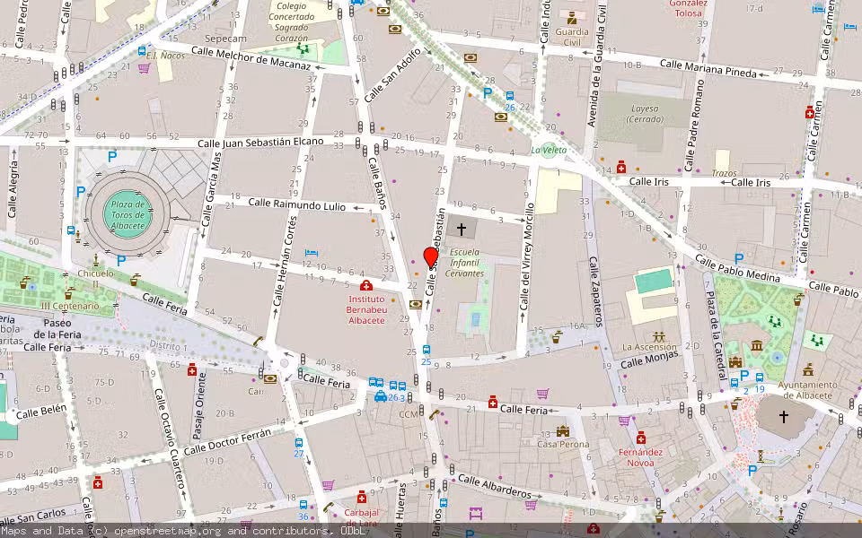 Mapa de Subasta Inmueble (Vivienda) en Albacete