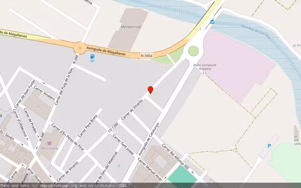 Mapa de Subasta Inmueble (Vivienda) en Benicarlo, Castellón/Castelló