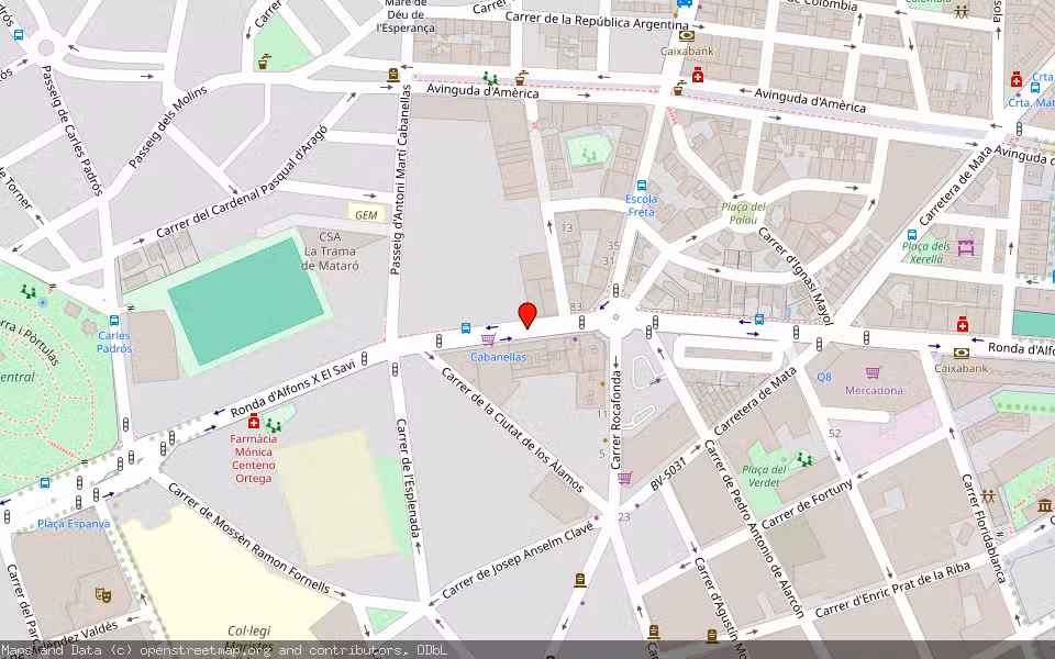 Mapa de Subasta Inmueble (Otros) en Mataró, Barcelona