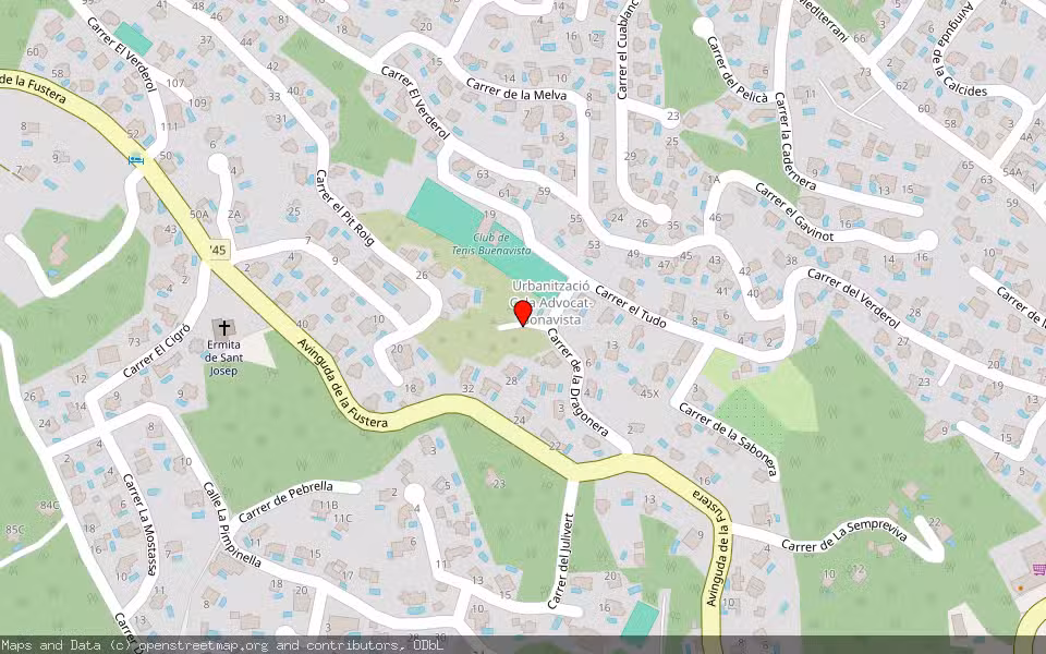 Mapa de Subasta Inmueble (Solar) en Benissa, Alicante/Alacant