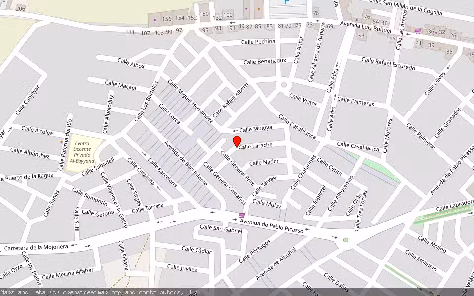 Mapa de Subasta Inmueble (Vivienda) en Roquetas De Mar, Almería