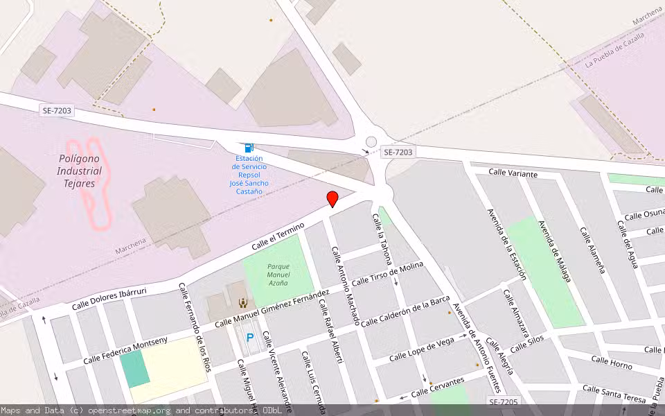 Mapa de Subasta Inmueble (Local comercial) en Marchena, Sevilla