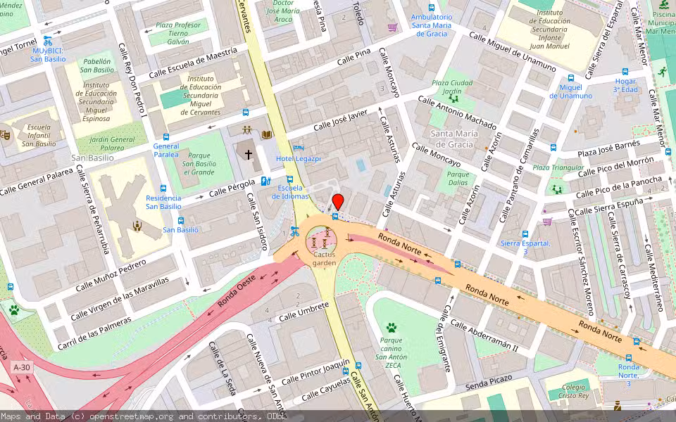 Mapa de Subasta Inmueble (Garaje) en Murcia