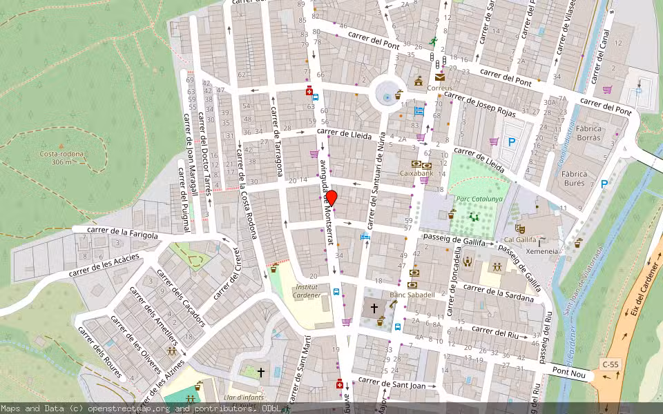 Mapa de Subasta Inmueble (Vivienda) en Sant Joan De Vilatorrada, Barcelona